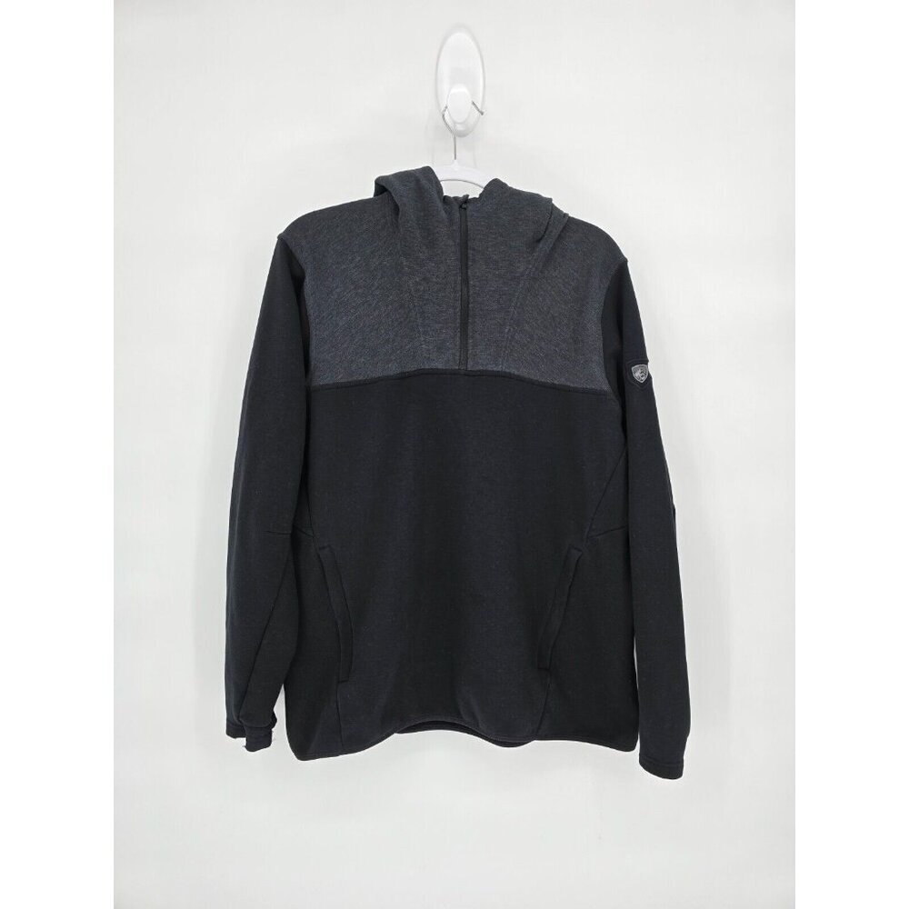 Kuhl Black Hooded Half-Zip Pullover Sweatshirt